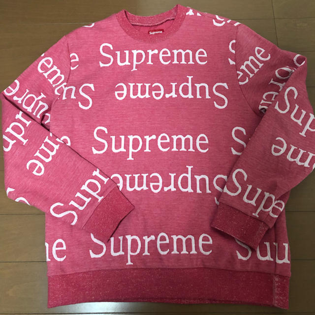 Supreme  Jacquard Logo Crewneck (Ｌ)