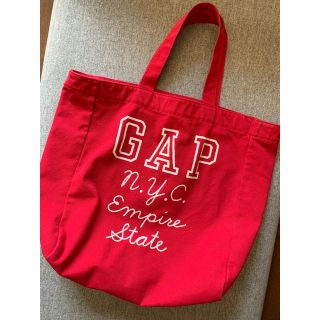 ギャップ(GAP)の【GAP】 赤 レッド キャンパス地 トートバッグ 手提げカバン(トートバッグ)