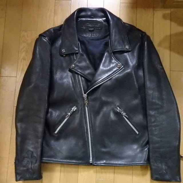 Chrome Hearts(クロムハーツ)のna_na shop様専用 クロムハーツ   MOTO ライダースジャケット メンズのジャケット/アウター(ライダースジャケット)の商品写真