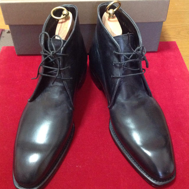 REGAL(リーガル)の【新品 未使用】シェットランドフォックス チャッカブーツ 8 黒 グラスゴー メンズの靴/シューズ(ブーツ)の商品写真