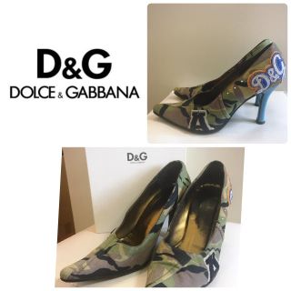 ディーアンドジー(D&G)のD&G カモフラージュ キャンバス パンプス(ハイヒール/パンプス)