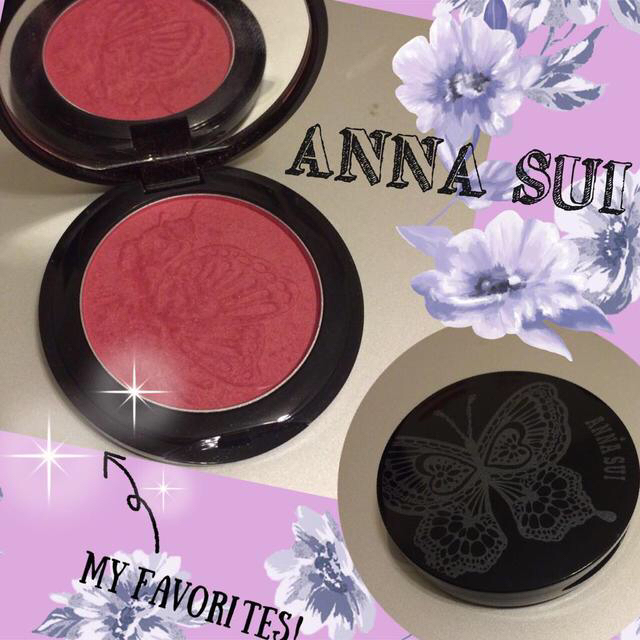 ANNA SUI(アナスイ)のANNA SUIピンクチーク鏡つき！ コスメ/美容のベースメイク/化粧品(その他)の商品写真