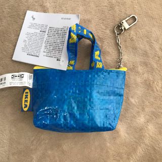 イケア(IKEA)のIKEA ミニチュア ショッピングバッグ  海外 キーホルダー(ショップ袋)