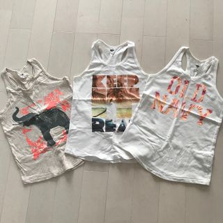 オールドネイビー(Old Navy)のオールドネイビー   タンクトップ  ３枚セット  M（８）(Tシャツ/カットソー)