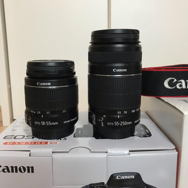 Canon(キヤノン)のCanon EOS kiss X5 ダブルズーム キット スマホ/家電/カメラのカメラ(デジタル一眼)の商品写真