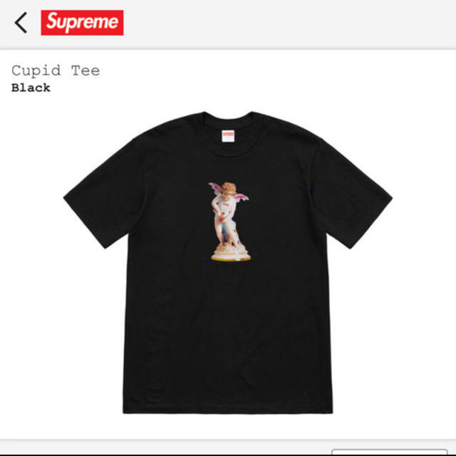 ※送料込 supreme cupid tee 黒 L