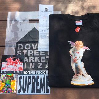 シュプリーム(Supreme)のSmall Supreme Cupid Tee Black キューピッドTシャツ(Tシャツ/カットソー(半袖/袖なし))