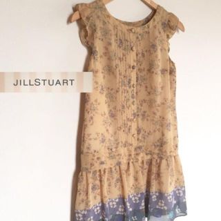 ジルスチュアート(JILLSTUART)の美品☆色合いが上品なシフォンワンピース(ひざ丈ワンピース)