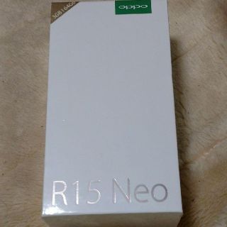 アンドロイド(ANDROID)の新品未開封)oppo r15 neo 3GB 64GB ダイヤモンドブルー(スマートフォン本体)