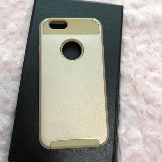 iPhone6/6s用 スマホケース ハイブリッドタイプ ゴールド(iPhoneケース)