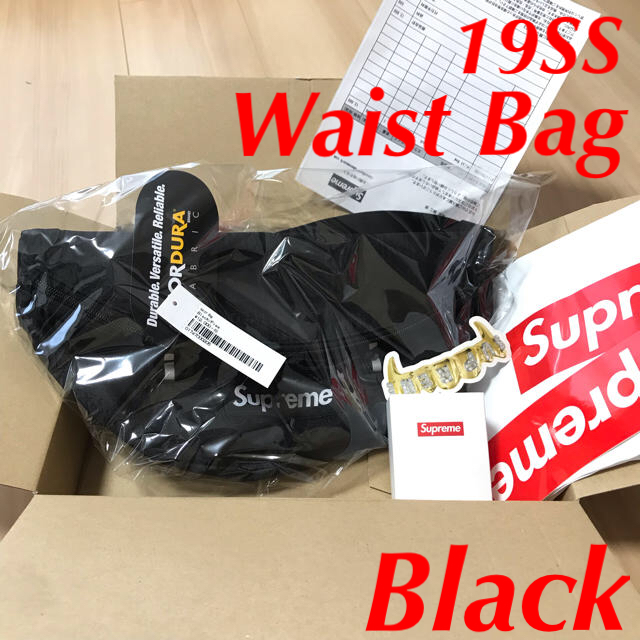 新品 19SS Supreme Waist Bag Shoulder ブラック