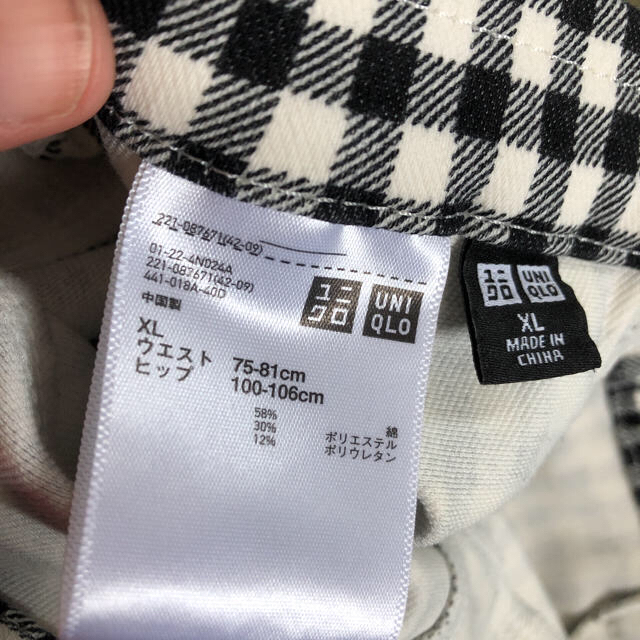 UNIQLO(ユニクロ)のギンガムチェック パンツ ユニクロ レギンス レディースのパンツ(クロップドパンツ)の商品写真