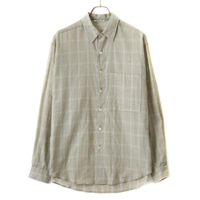 1LDK SELECT(ワンエルディーケーセレクト)のauralee SUPER LIGHT CHECK BIG SHIRTS メンズのトップス(シャツ)の商品写真