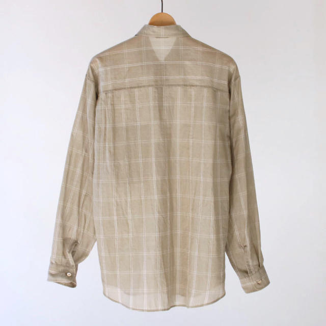 1LDK SELECT(ワンエルディーケーセレクト)のauralee SUPER LIGHT CHECK BIG SHIRTS メンズのトップス(シャツ)の商品写真