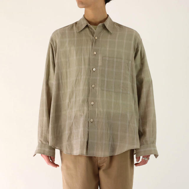 1LDK SELECT(ワンエルディーケーセレクト)のauralee SUPER LIGHT CHECK BIG SHIRTS メンズのトップス(シャツ)の商品写真