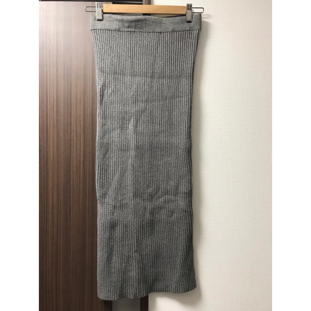 ZARA(ザラ)のZARAザラ リブニット スカート S 美品 レディースのスカート(ロングスカート)の商品写真