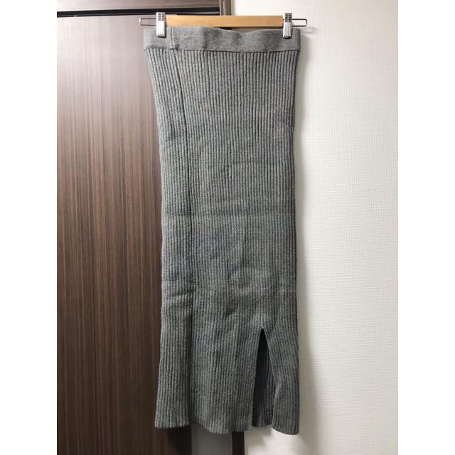 ZARA(ザラ)のZARAザラ リブニット スカート S 美品 レディースのスカート(ロングスカート)の商品写真