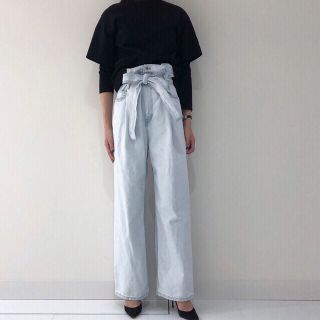 ルシェルブルー(LE CIEL BLEU)の19SS完売 -Paper Bag Waist Jeans- 34サイズ(デニム/ジーンズ)