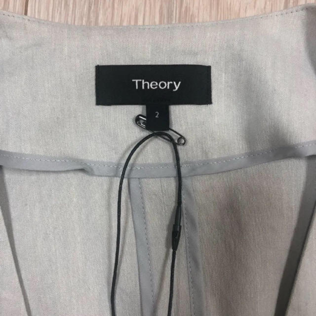 theory(セオリー)のセオリー ノーカラージャケット  麻 レディースのジャケット/アウター(ノーカラージャケット)の商品写真