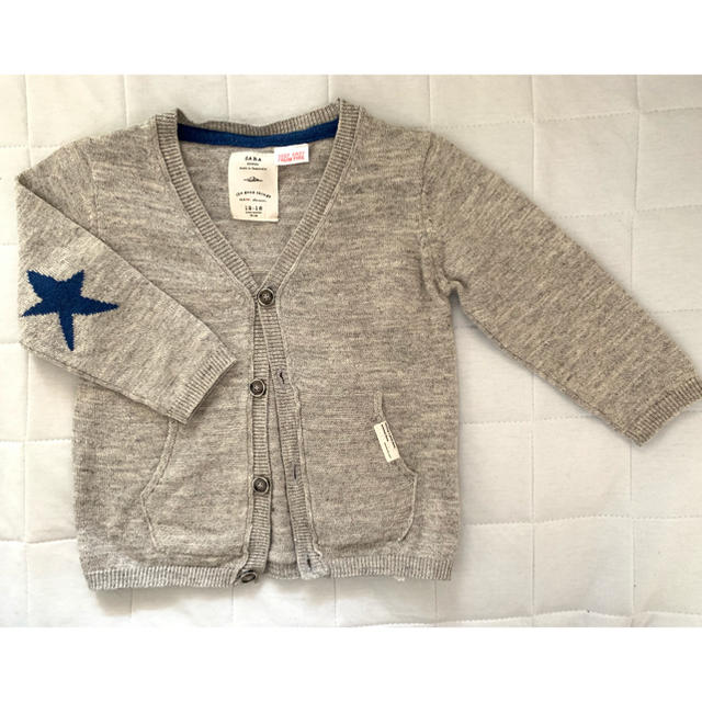 ZARA KIDS(ザラキッズ)のZARAベビー カーディガン ニット 80-90 キッズ/ベビー/マタニティのベビー服(~85cm)(カーディガン/ボレロ)の商品写真