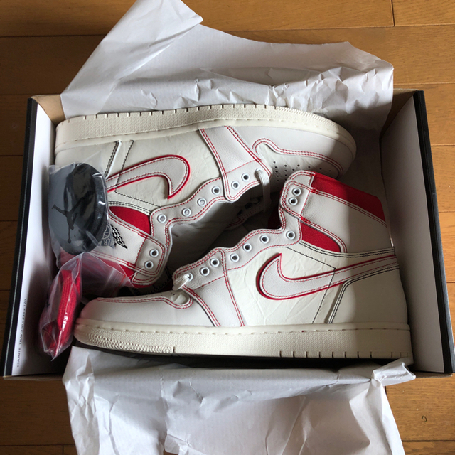 NIKE(ナイキ)のaj1 Fantome 白赤 メンズの靴/シューズ(スニーカー)の商品写真