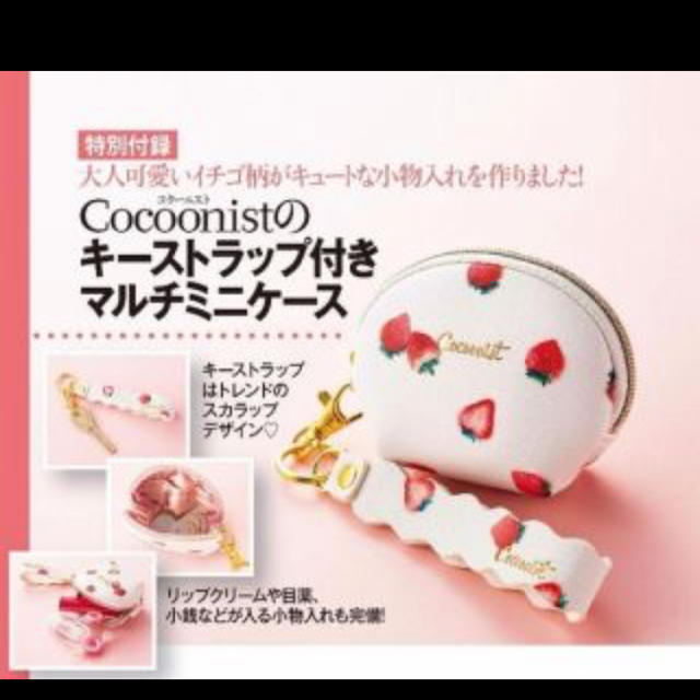 Cocoonist(コクーニスト)のコクーニスト キーストラップ付きマルチミニケース 美人百花付録♡ エンタメ/ホビーの雑誌(ファッション)の商品写真