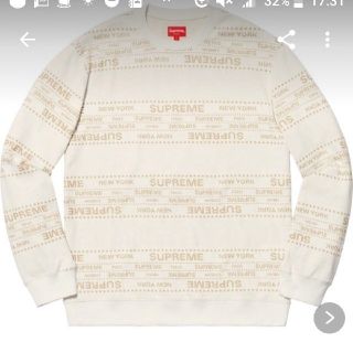 シュプリーム(Supreme)のSupreme Metallic Jacquard Crewneck Sサイズ(ニット/セーター)