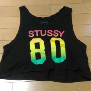 ステューシー(STUSSY)のショート丈タンクトップ(タンクトップ)