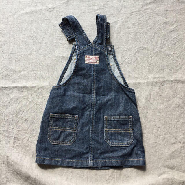 PETIT BATEAU(プチバトー)のプチバトー  ジャンパースカート 3a/94cm キッズ/ベビー/マタニティのキッズ服女の子用(90cm~)(スカート)の商品写真