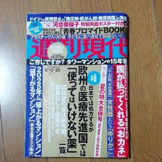 SHIN01様専用　週刊現代　河合奈保子(ニュース/総合)