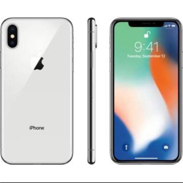 iPhone X Silver 64 GB docomo