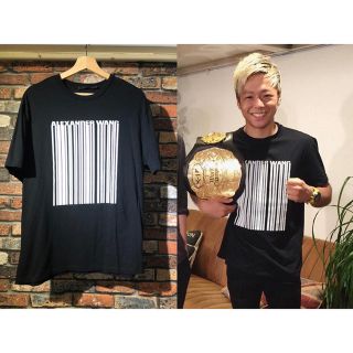 Alexander Wang   Alexander Wang バーコード ロゴ Tシャツ