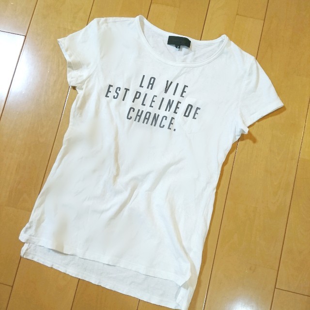 UNTITLED(アンタイトル)のUNTITLED＊コットンロゴTシャツ レディースのトップス(Tシャツ(半袖/袖なし))の商品写真