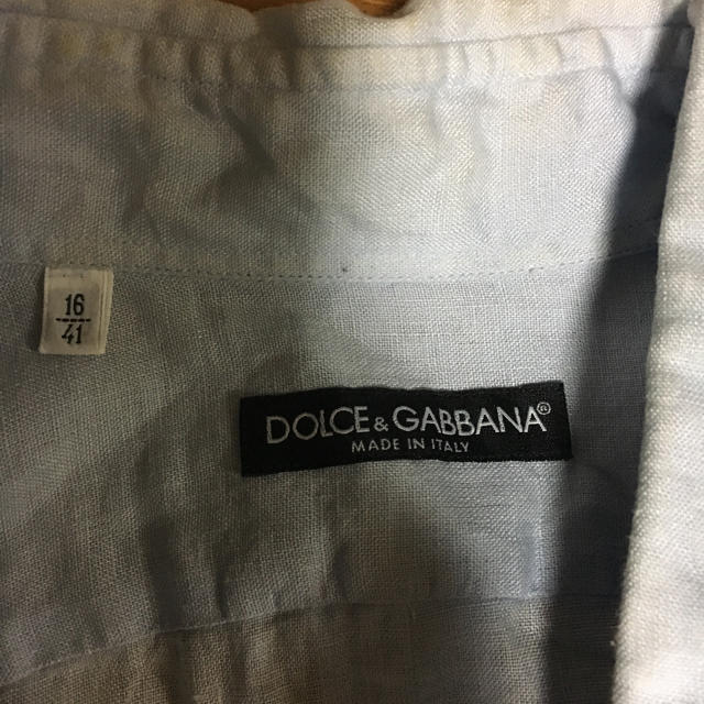 DOLCE&GABBANA(ドルチェアンドガッバーナ)のDOLCE&GABBANA リネンシャツ メンズのトップス(シャツ)の商品写真