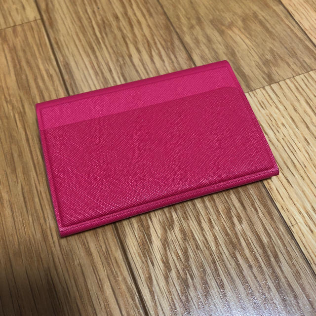 ピンク 名刺入れ カードケース FENICE レディースのファッション小物(名刺入れ/定期入れ)の商品写真