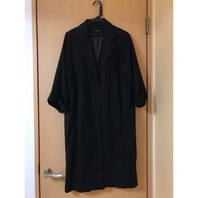 EMODA(エモダ)のEMODA 黒コート po様専用 レディースのジャケット/アウター(ロングコート)の商品写真