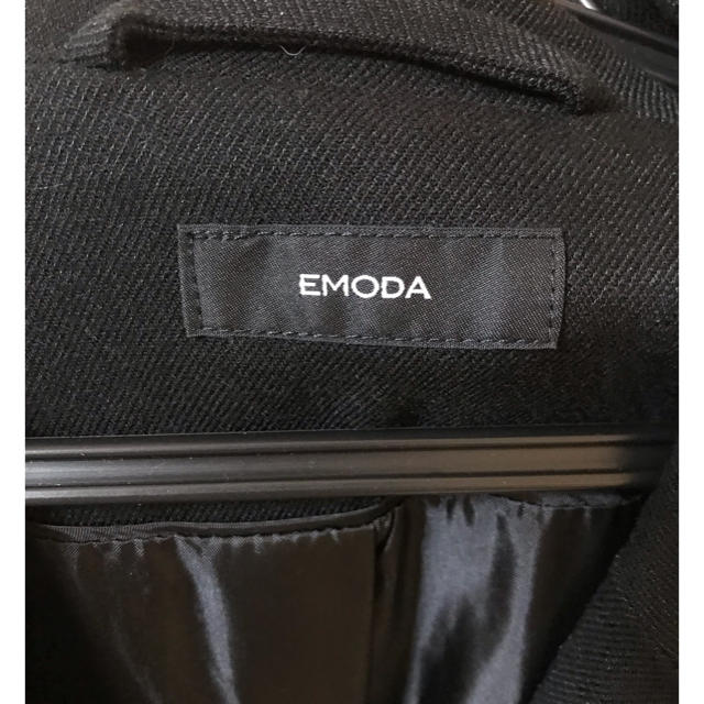 EMODA(エモダ)のEMODA 黒コート po様専用 レディースのジャケット/アウター(ロングコート)の商品写真