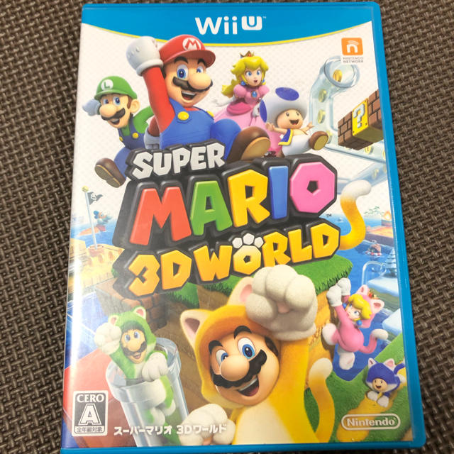 Wii U(ウィーユー)のスーパーマリオ3Dワールド エンタメ/ホビーのゲームソフト/ゲーム機本体(家庭用ゲームソフト)の商品写真