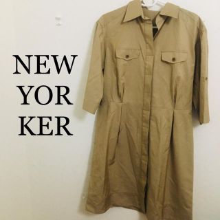 ニューヨーカー(NEWYORKER)の新品＊シャツワンピース＊NEWYORKER＊(ひざ丈ワンピース)