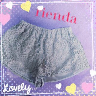 リエンダ(rienda)のrienda🎀レースショートパンツ(ショートパンツ)