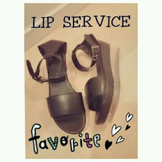 リップサービス(LIP SERVICE)の＼LIP❇ｸﾘｱﾋｰﾙｻﾝﾀﾞﾙ／(サンダル)