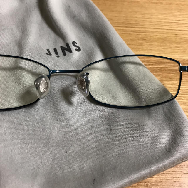 JINS(ジンズ)のちぃ様専用  パソコンメガネ アルミフレーム 緊急値下げ メンズのファッション小物(サングラス/メガネ)の商品写真