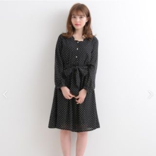 マジェスティックレゴン(MAJESTIC LEGON)のMAJESTIC LEGON 美品 ドットワンピース(ひざ丈ワンピース)