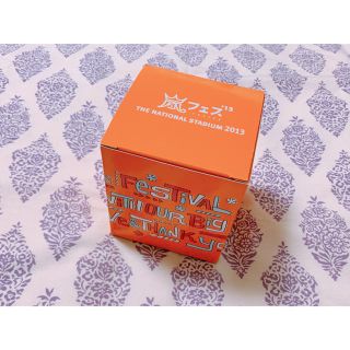 アラシ(嵐)の【新品未使用】嵐 アラフェス 2013 コップ＆アイストレーA（Orange）(アイドルグッズ)