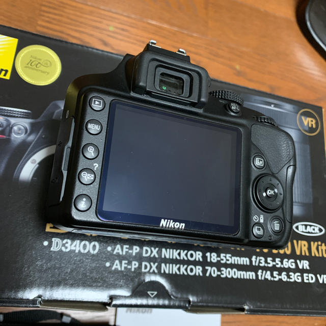 【専用】Nikon D3400 Wズームキット レンズプロテクター保護フィルム付