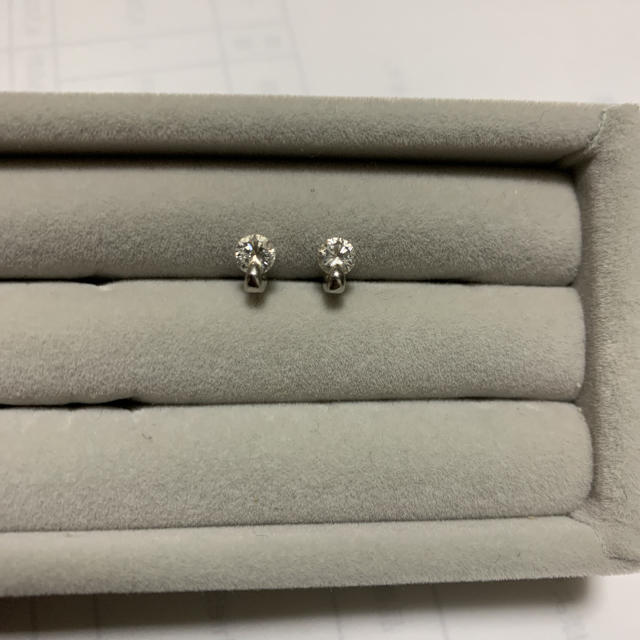プラチナ pt900 ピアス ダイヤ 0.383 0.362ct 1.07g diRl3bpWqZ