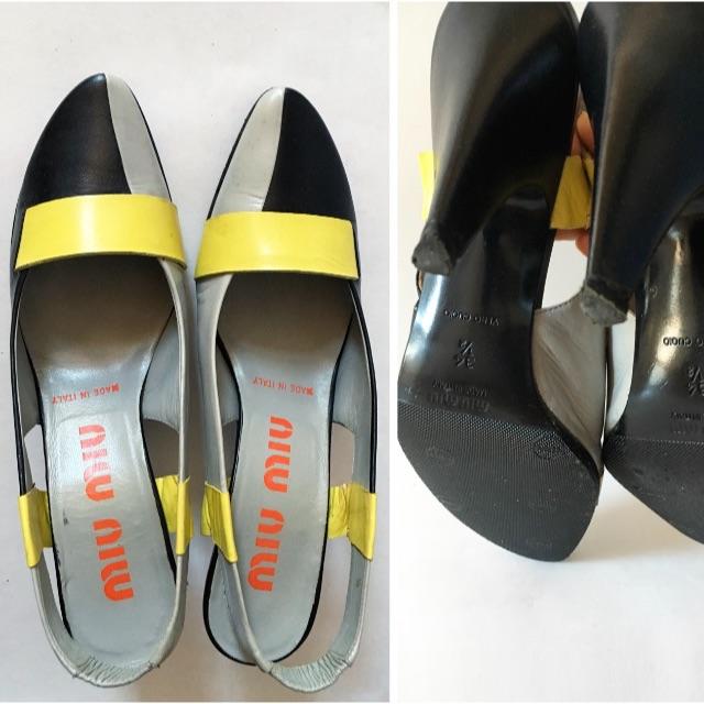 miumiu(ミュウミュウ)の《MIUMIU》バッグベルト パンプス  34 1/2 レディースの靴/シューズ(ハイヒール/パンプス)の商品写真