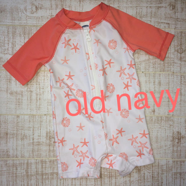 Old Navy(オールドネイビー)のold navy ベビー水着 ラッシュガード 3-6m キッズ/ベビー/マタニティのベビー服(~85cm)(水着)の商品写真