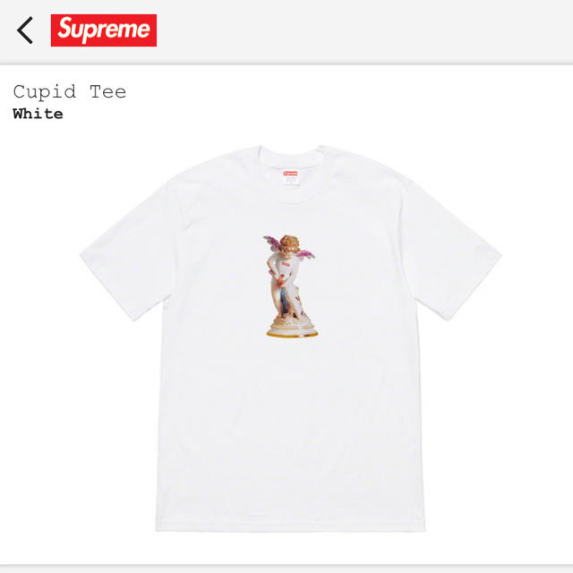 supreme cupid tee white 白メンズ