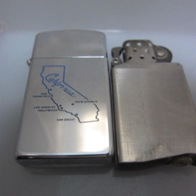 ZIPPO(ジッポー)のスリムZippo中古　　1986年製カリフォルニア メンズのファッション小物(タバコグッズ)の商品写真